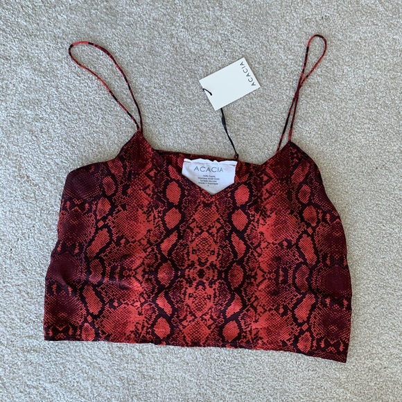 Acacia Liv top in amber python - Picture 1 of 3